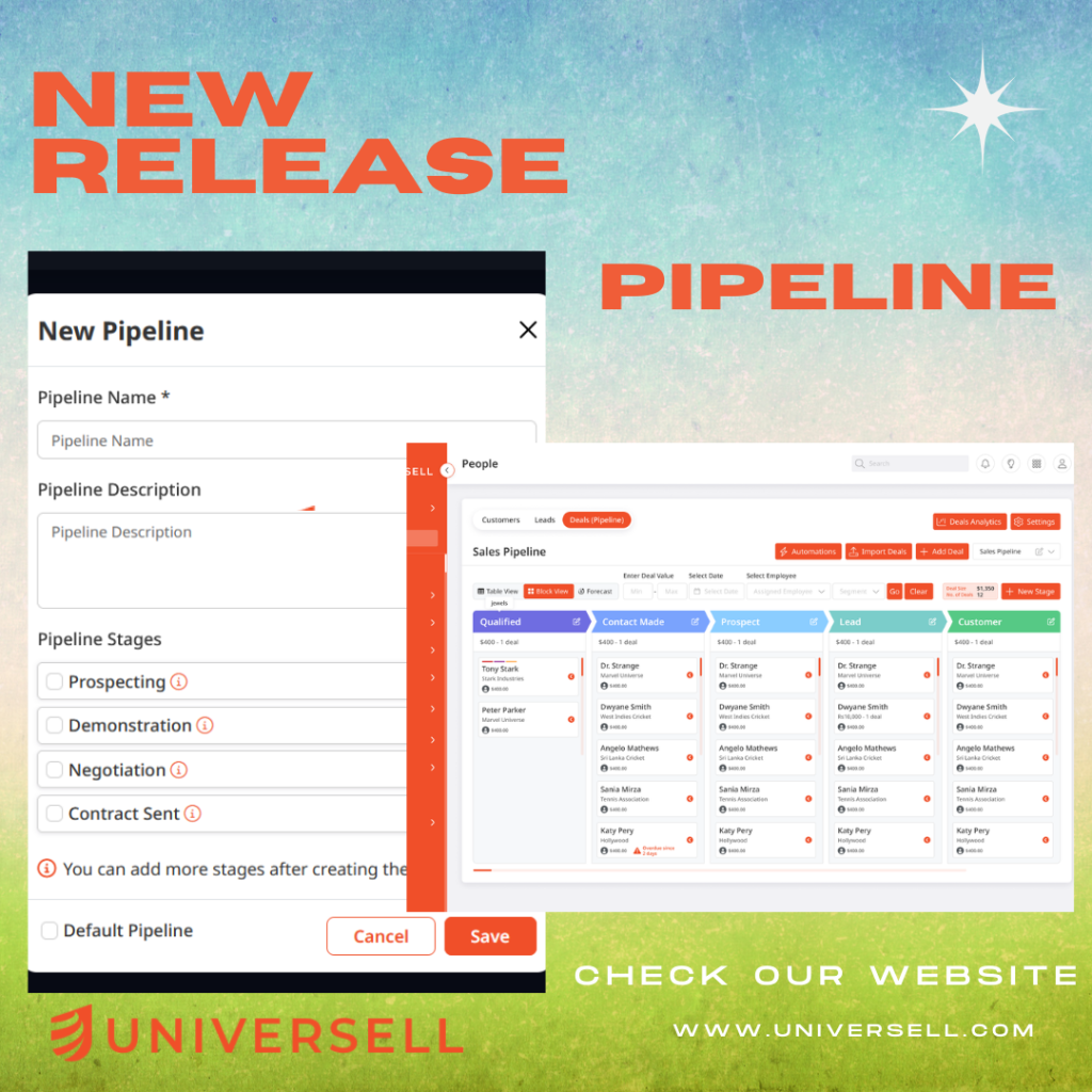 Introducing CRM Pipeline on Universell Platform – Coming Spring 2025