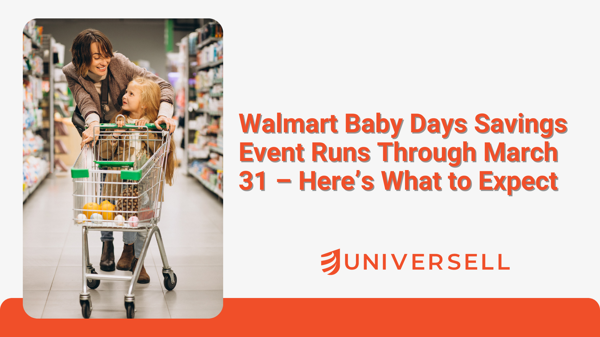 Walmart Baby Days Savings Event Runs Through March 31 – Here’s What to Expect