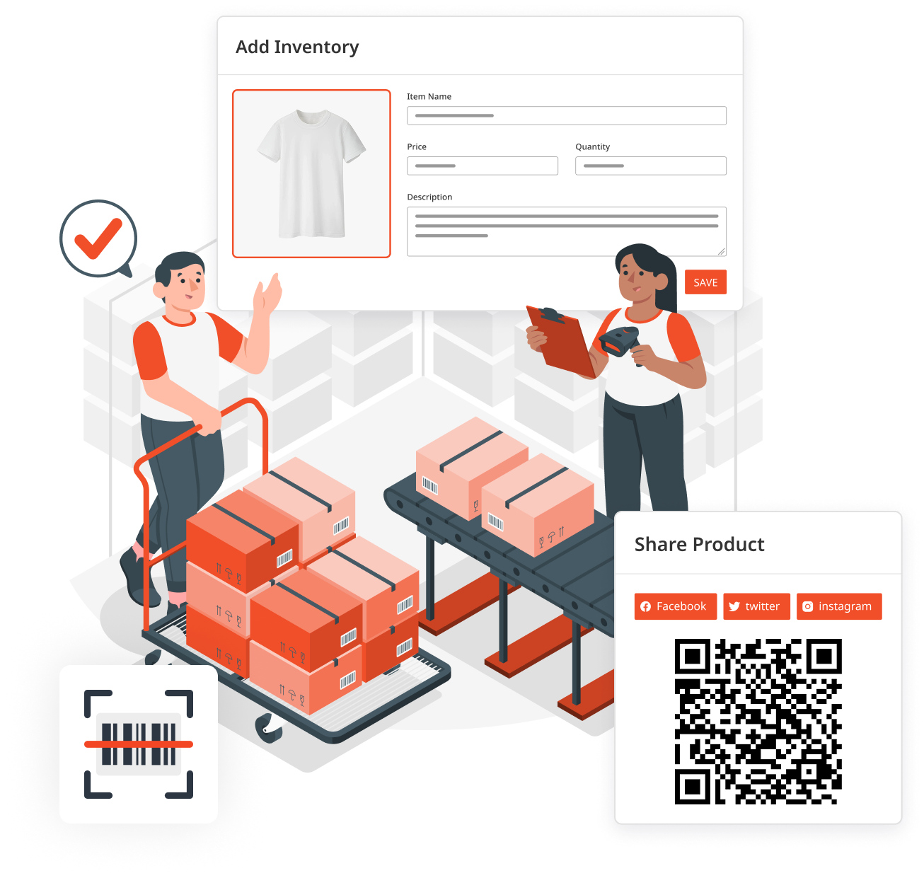 Easy to Add & Manage Inventory