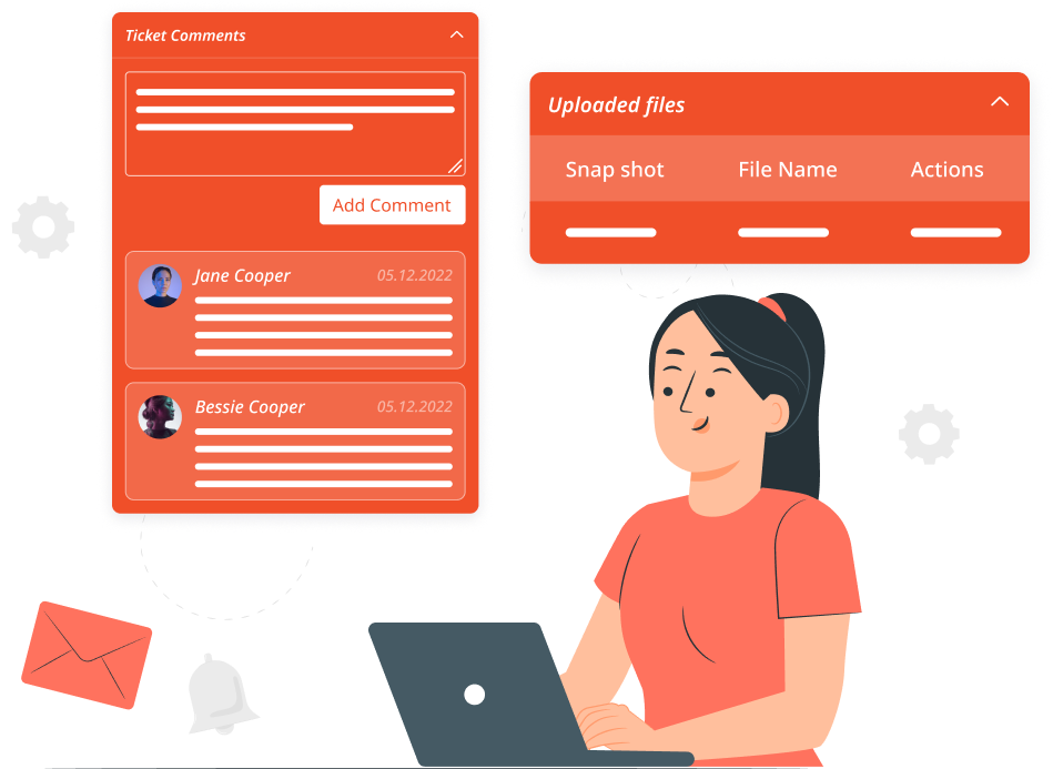 Ticket Clarity with Built-in Communication Tools