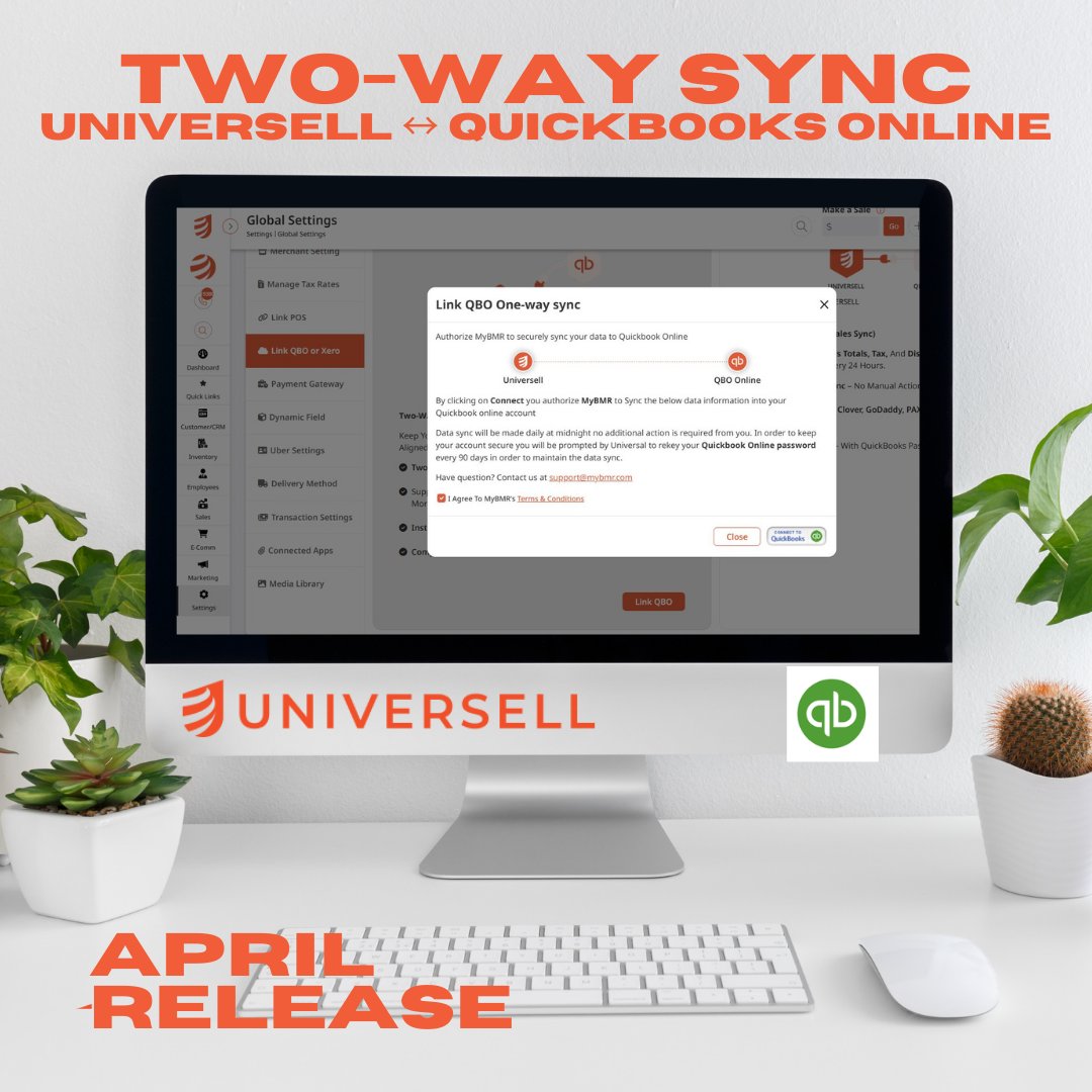 start using QuickBooks 2-Way Sync inside Universell today