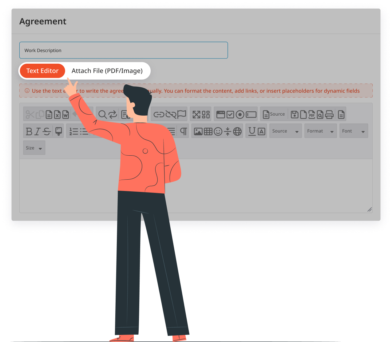 Ability to Customize Your Agreement
