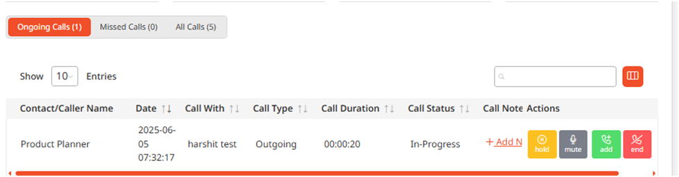 Call Popups & Actions Call Popups & Actions