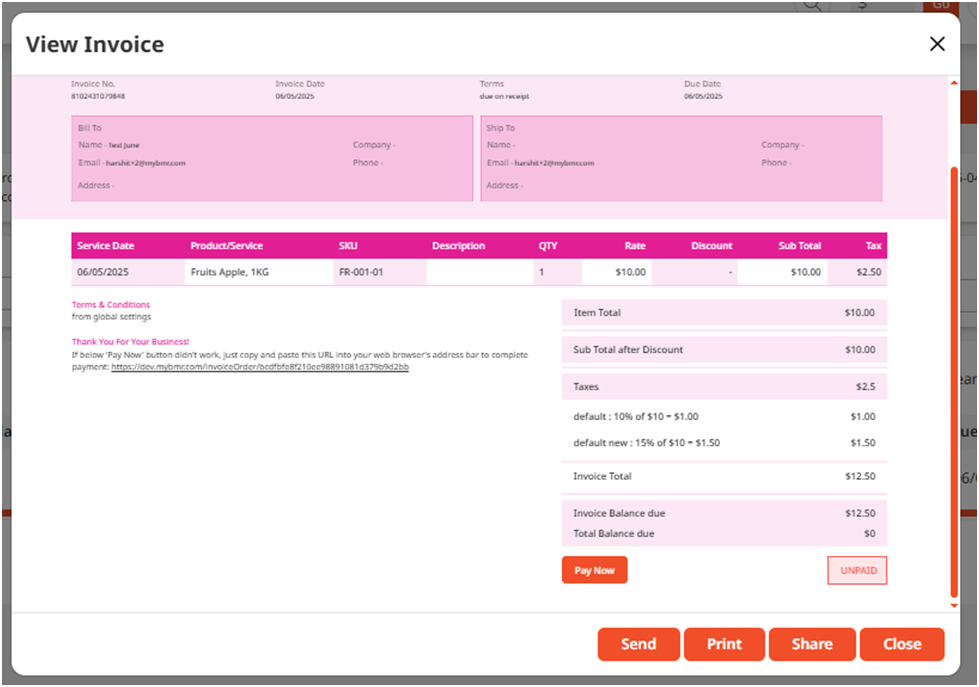 Invoice & Payment Enhancements Invoice & Payment Enhancements