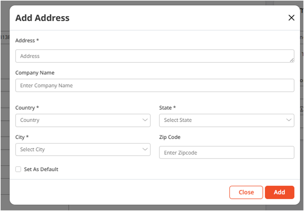 Add/Edit Shipping Address Enhancements Add/Edit Shipping Address Enhancements