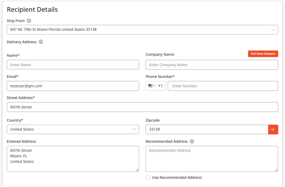Shipping Label UI Update Shipping Label UI Update