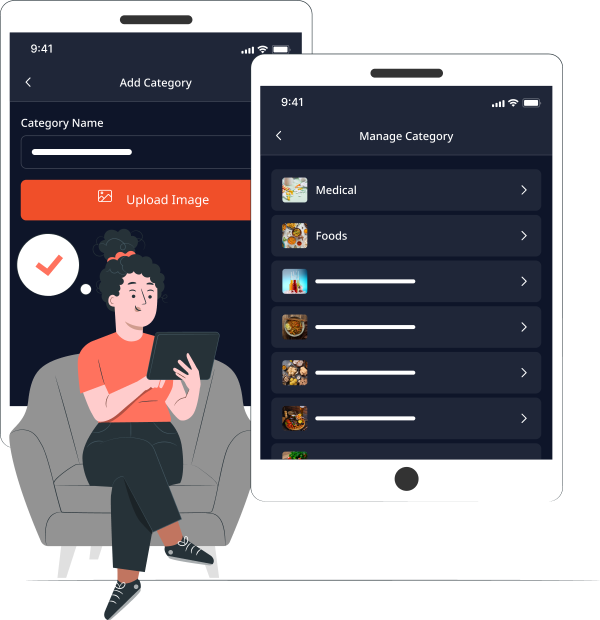 Illustration - manage category