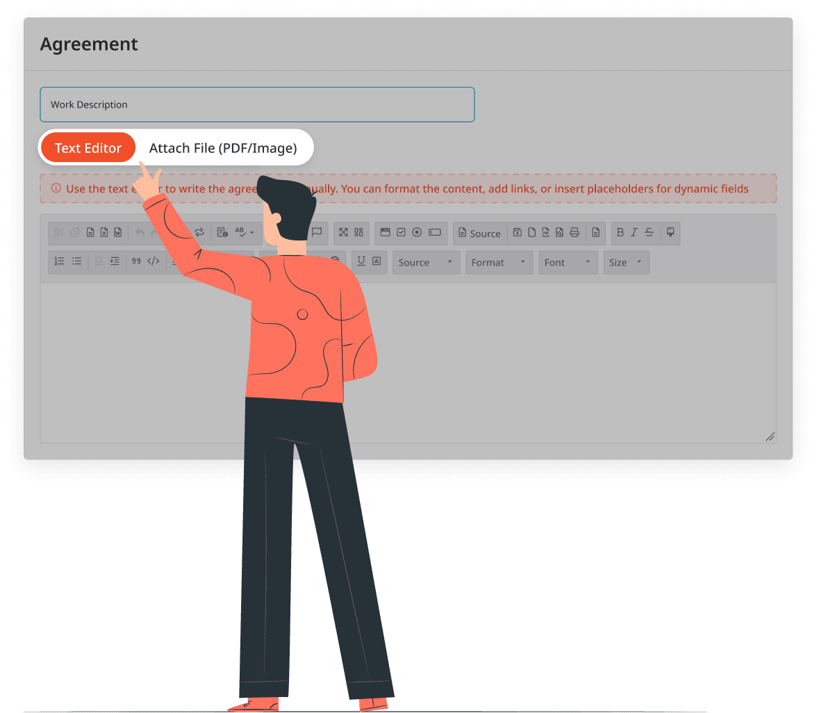 Illustration - Customize Agreement