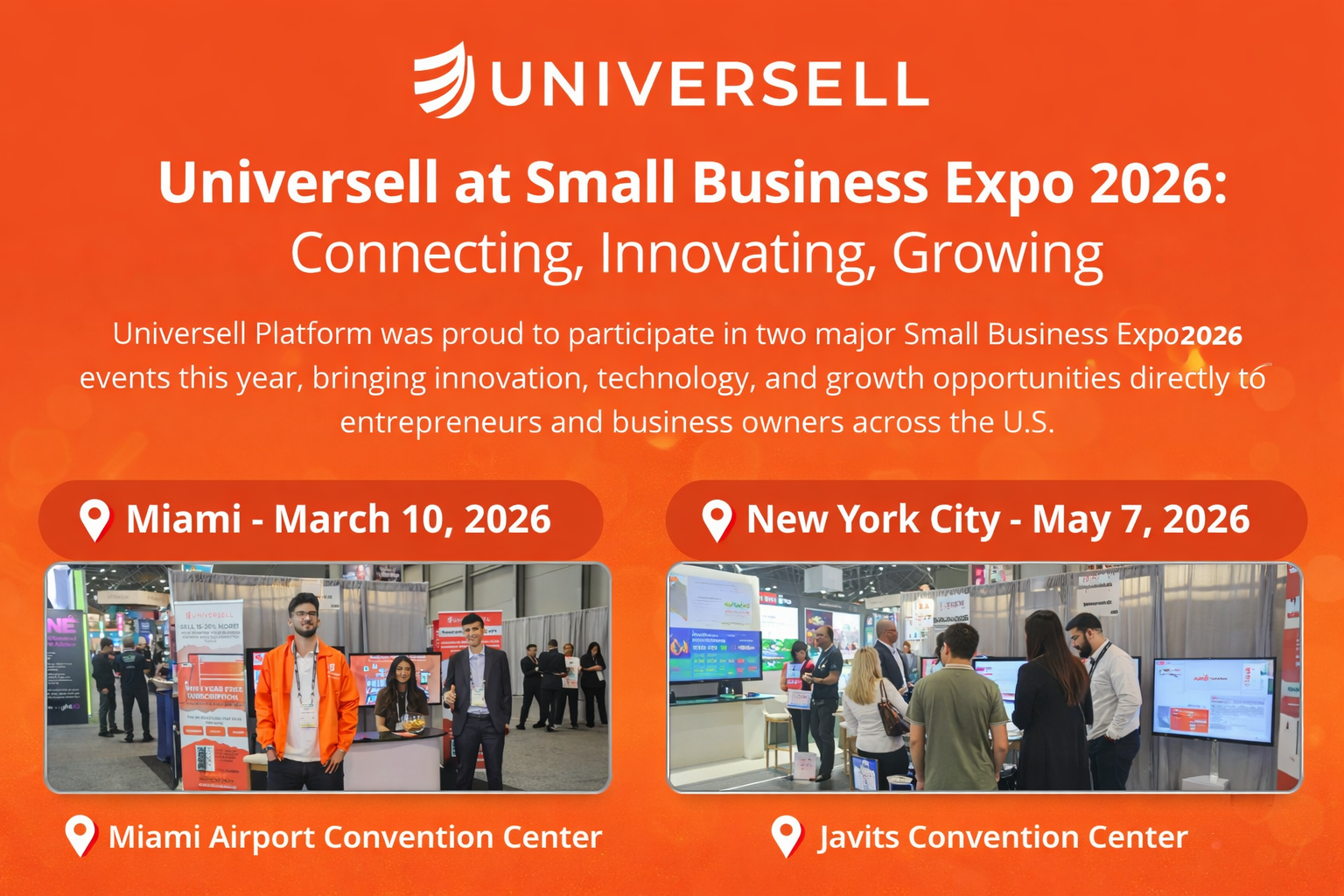 Universell at Small Business Expo 2026: Connecting, Innovating, Growing